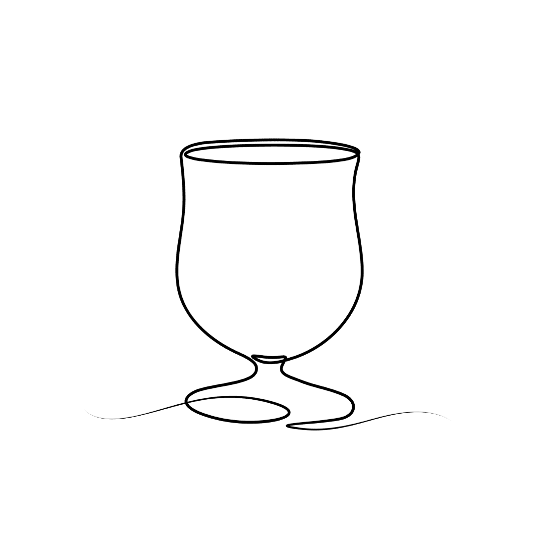 La mèche en l'air - verre