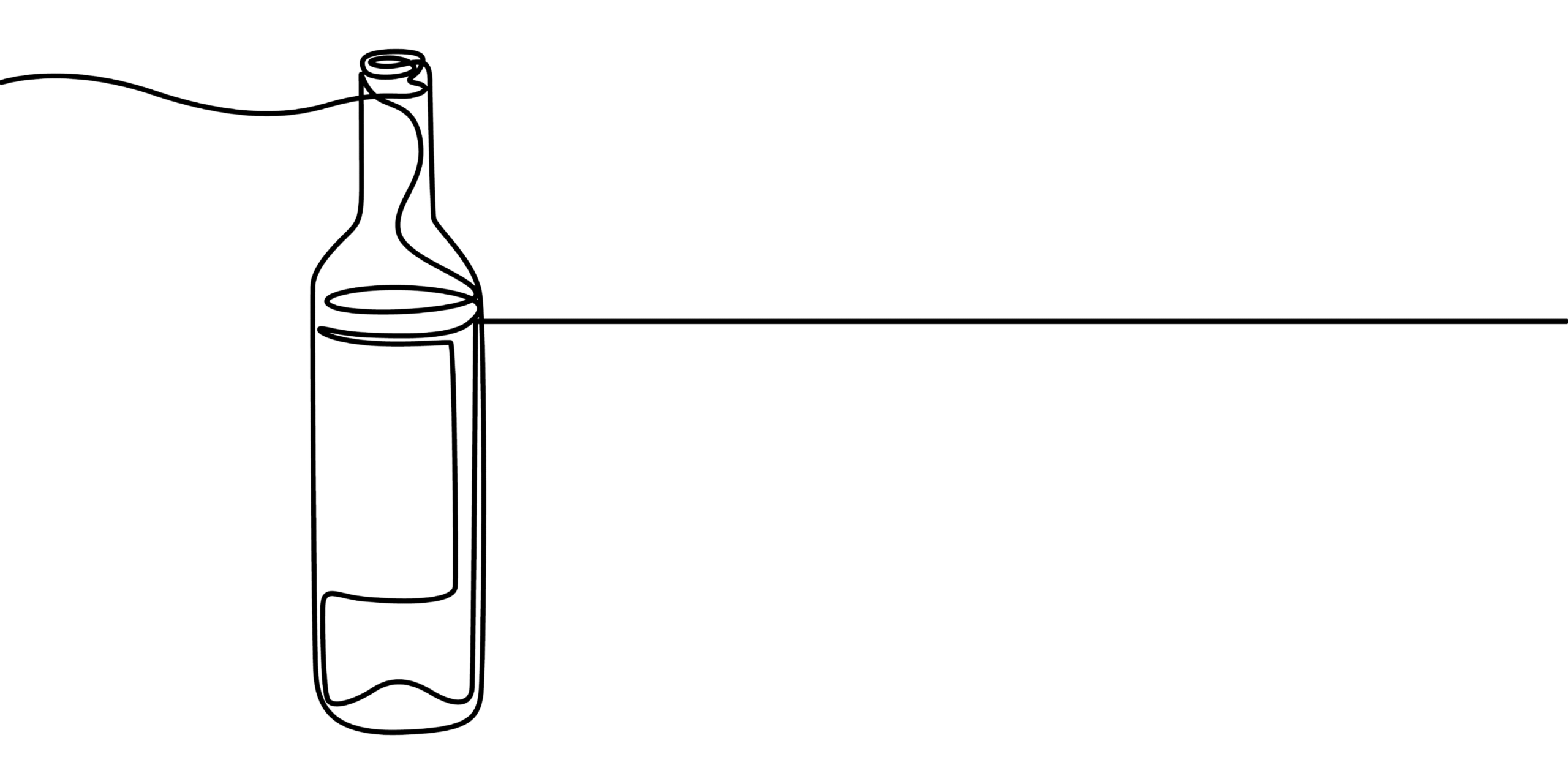 La mèche en l'air - Bouteille